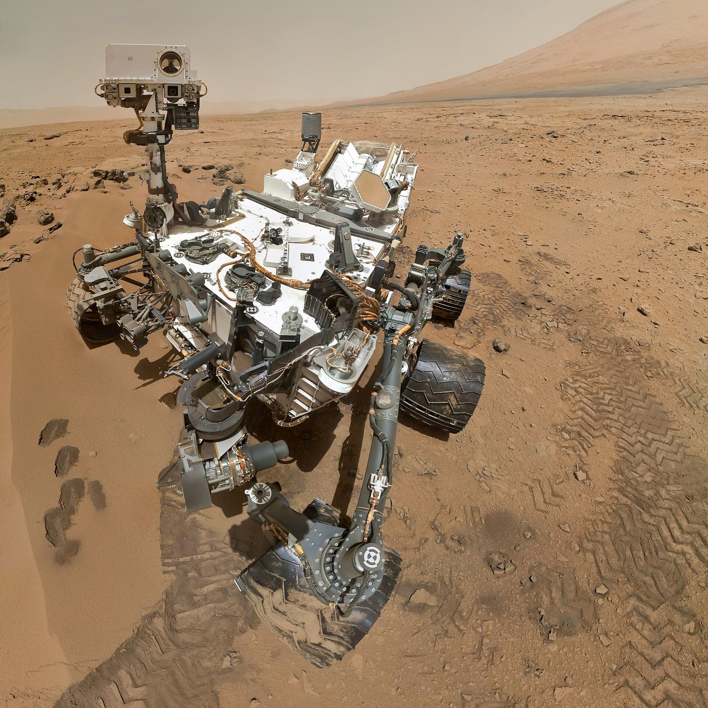 NASA Curiosity rover self-portrait on Mars