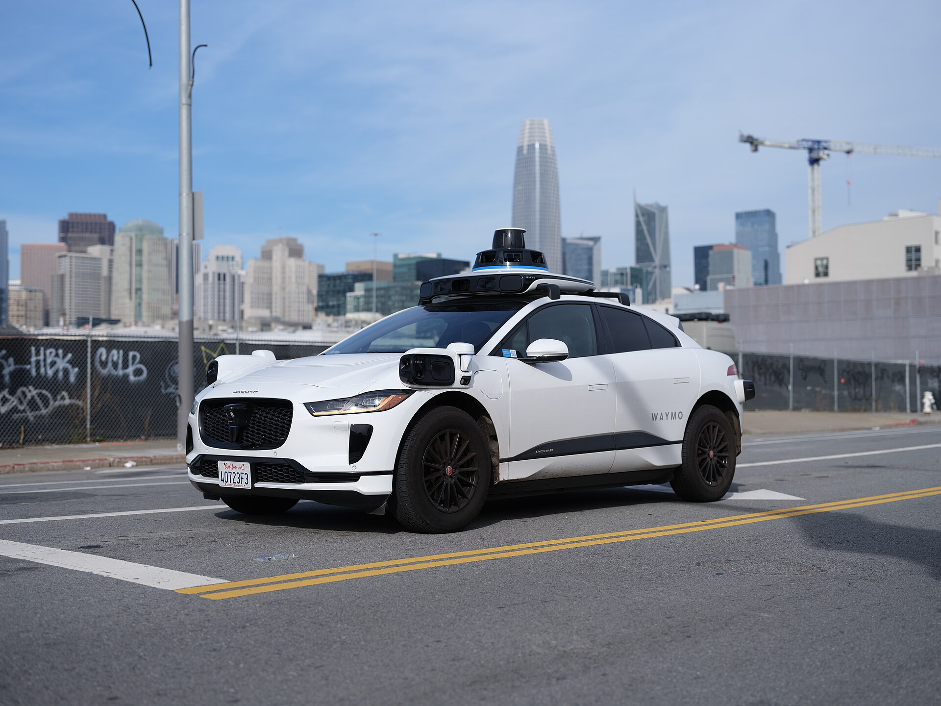 Self-driving car packed with computers